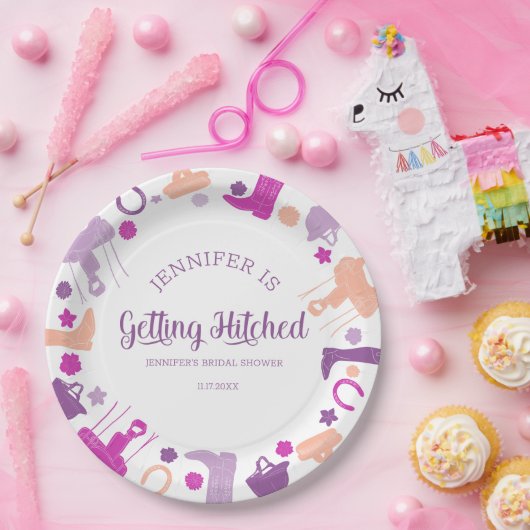 Sie bekommt heftigen Spaß Reittiere Brautparty Pappteller (Party)