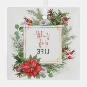 Sie beleuchten meinen Lebensraum Ornament Aus Glas (Rückseite)