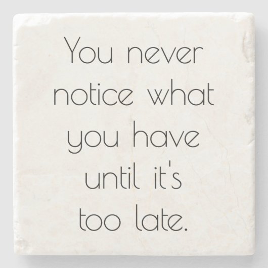 Sie bemerken nie, dass der Untersetzer aus Marmors (Vorderseite)