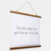 Sie bemerken nie die hölzerne Wandtapeten Wandteppich Mit Holzrahmen (Gewinkelt)