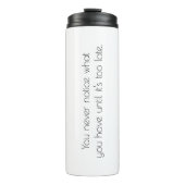 Sie bemerken nie einen Wärmeschädel Thermosbecher (Vorderseite)