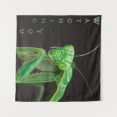 Sie beobachten - Grüne Version Wandteppich (Vorderseite (Horizontal))