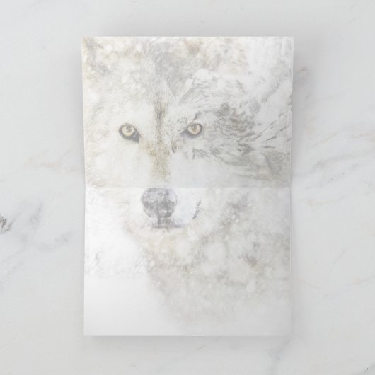 "Sie beobachten" - Grußkarte Karte (Innenseite)