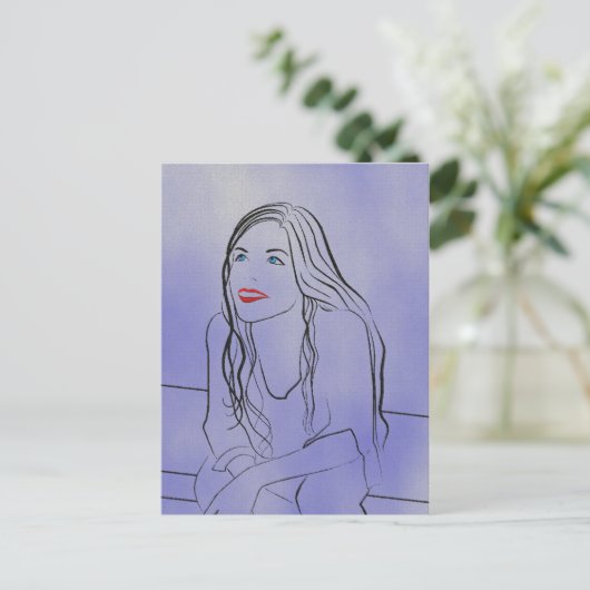 Sie beobachtet den Sky 2 - Postkarte (Stehend Vorderseite)