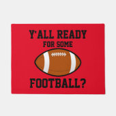 Sie bereit zu irgendeiner Fußball-Tür-Matte Fußmatte (Vorderseite)