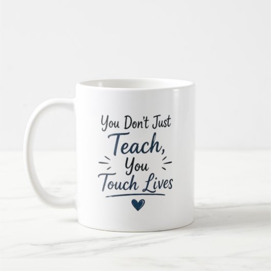 Sie berühren Leben Personalisiert Kaffeetasse (Links)