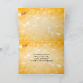 Sie berührt unser Herz, geklappt Dankeschön Karte (Innenseite)