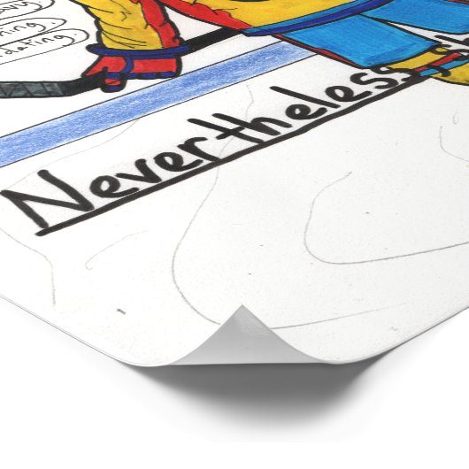 Sie bestand (Athletin) 11x14 Poster (Ecke)