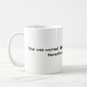 Sie bestand fort kaffeetasse (Links)