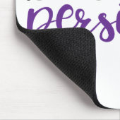 Sie bestand fort (Schwarzes/Lila) Mousepad (Ecke)