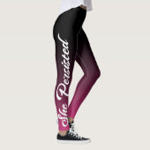 Sie bestand fort: Weißes Zitat, schwarzes Ombre u. Leggings (Rechts)