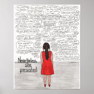 Sie bestand (Latina) 11x14 Poster