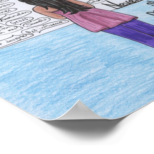 Sie bestand (Lesben) 8,5 x 11 Poster (Ecke)