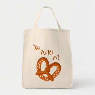 Sie bestreichen meine Brez'n Tasche mit Butter