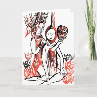 Sie betäuben mein Herz und entfernen die Maskenkar Feiertagskarte