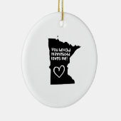 Sie Betcha Minnesota Lieben ich Keramikornament (Rechts)