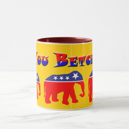 Sie Betcha! U. modernisierte GOP-Elefanten Tasse (Zentrum)