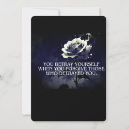 Sie Betray sich selbst Einladung & Postkarte - Dun