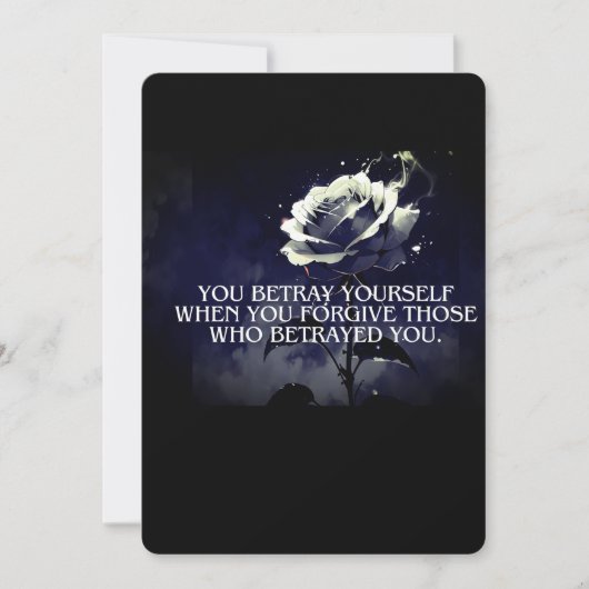 Sie Betray sich selbst Einladung & Postkarte - Dun (Vorderseite)