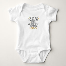 Sie bewegt den Baby Jersey Bodysuit Baby Strampler