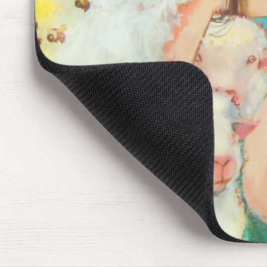 Sie Biene, die Mousepad rammt (Ecke)