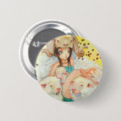 Sie Bienen-rammender Knopf Button (Vorne & Hinten)