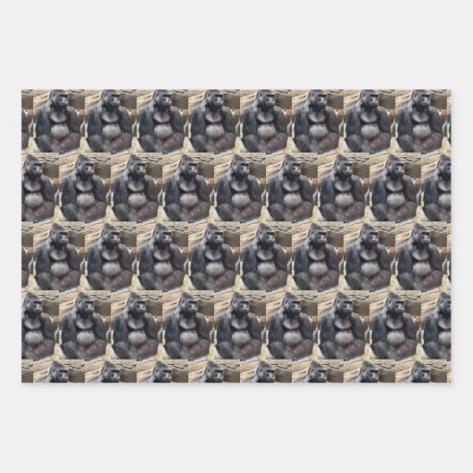 SIE BIG GORILLA GESCHENKPAPIER SET (Vorderseite 2)