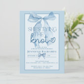 Sie binden den Knoten | Ribbon Brautparty Einladung (Stehend Vorderseite)