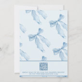 Sie binden den Knoten | Ribbon Brautparty Einladung (Rückseite)