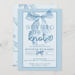 Sie binden den Knoten | Ribbon Brautparty Einladung