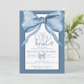 Sie binden den Knoten | Ribbon Brautparty Einladung (Stehend Vorderseite)