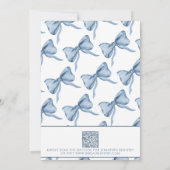 Sie binden den Knoten | Ribbon Brautparty Einladung (Rückseite)