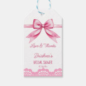 Sie bindet das Brautparty an den Knoten Geschenkanhänger (Vorderseite)