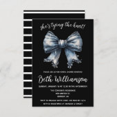 Sie bindet das Brautparty "Denim Coquette" Einladung (Vorne/Hinten)