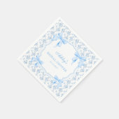 Sie bindet das Brautparty der Blauen Bohne Serviette (Ecke)