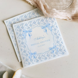 Sie bindet das Brautparty der Blauen Bohne Serviette