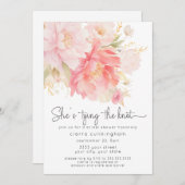 Sie bindet das Brautparty der Knochen Einladung (Vorne/Hinten)