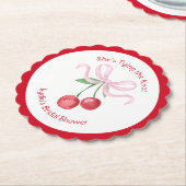 Sie bindet das Brautparty der Knot Coquette Cherry Untersetzer (angewinkelt)
