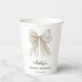 Sie bindet das Brautparty der Perlhühner Pappbecher (Vorderseite)