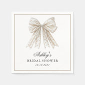 Sie bindet das Brautparty der Perlhühner Serviette (Vorderseite)