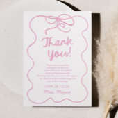 Sie bindet das Brautparty des bekannten Whimsikers Dankeskarte