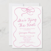Sie bindet das Brautparty des bekannten Whimsikers Einladung (Vorderseite)