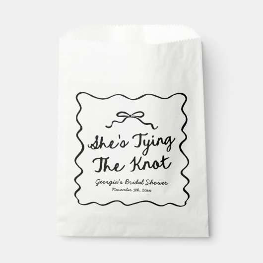 Sie bindet das Brautparty des bekannten Whimsikers Geschenktütchen (Vorderseite)