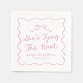 Sie bindet das Brautparty des bekannten Whimsikers Serviette (Vorderseite)