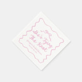 Sie bindet das Brautparty des bekannten Whimsikers Serviette (Ecke)