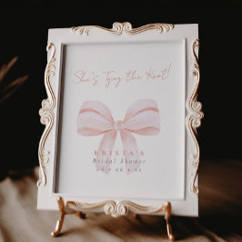 Sie bindet das Brautparty des "Knot Blush Bow" Poster