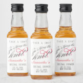 Sie bindet das Brautparty des Knot-Bow-Coquette Alkoholflaschenetikett (Flaschen)