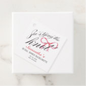 Sie bindet das Brautparty des Knot-Bow-Coquette Geschenkanhänger (Beispiel)