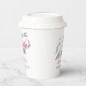 Sie bindet das Brautparty des Knot-Bow-Coquette Pappbecher (Links)