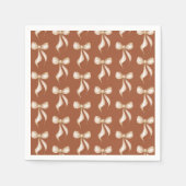 Sie bindet das Brautparty des Knot-Bow-Musters Serviette (Vorderseite)